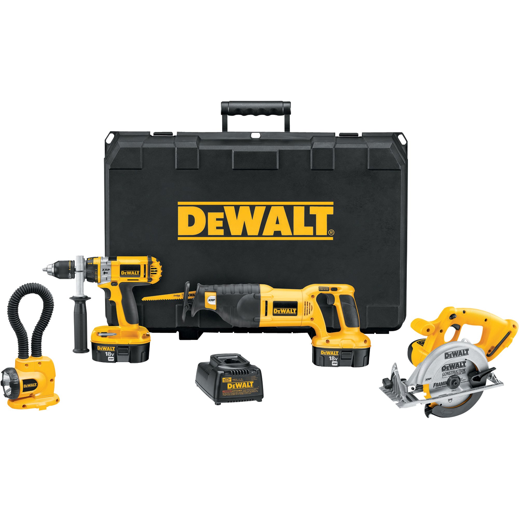 DEWALT Reconditioned Combo Tool Kit — 18 Volt, Model# DC4KITAR